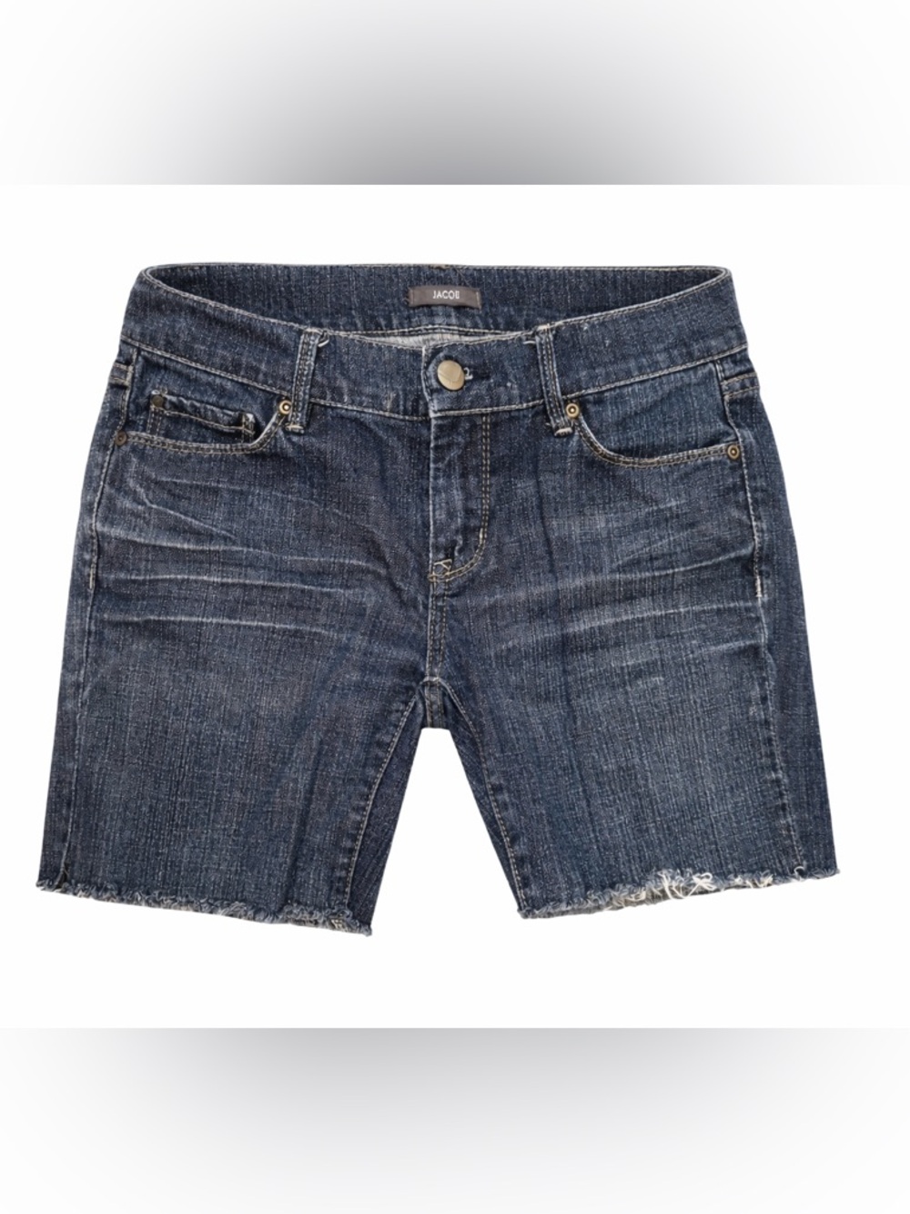 Jacob Denim Shorts Women Size 28 Dark Wash Cutoff Stretch Jean Shorts